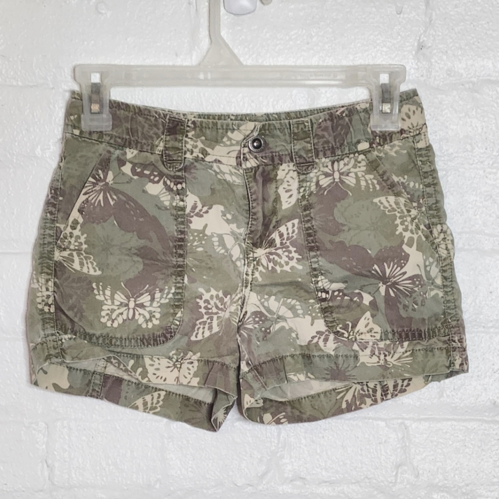 L.L. Bean Camo Butterfly Shorts